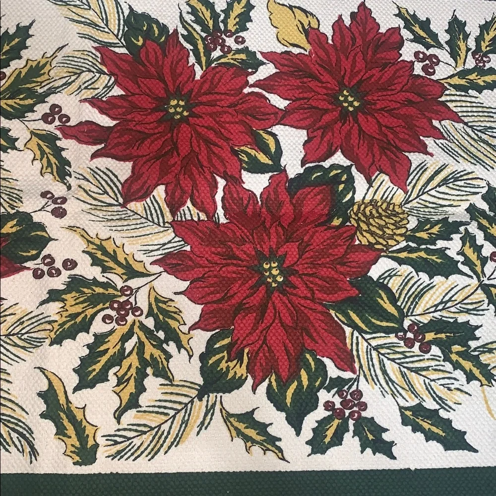 Poinsettias Door Mats - Set of 2